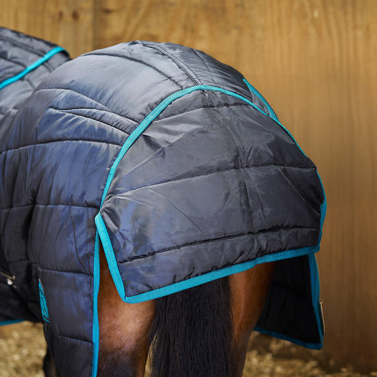 Original 250g Medium Detach-A-Neck Stable Rug Black/Ocean