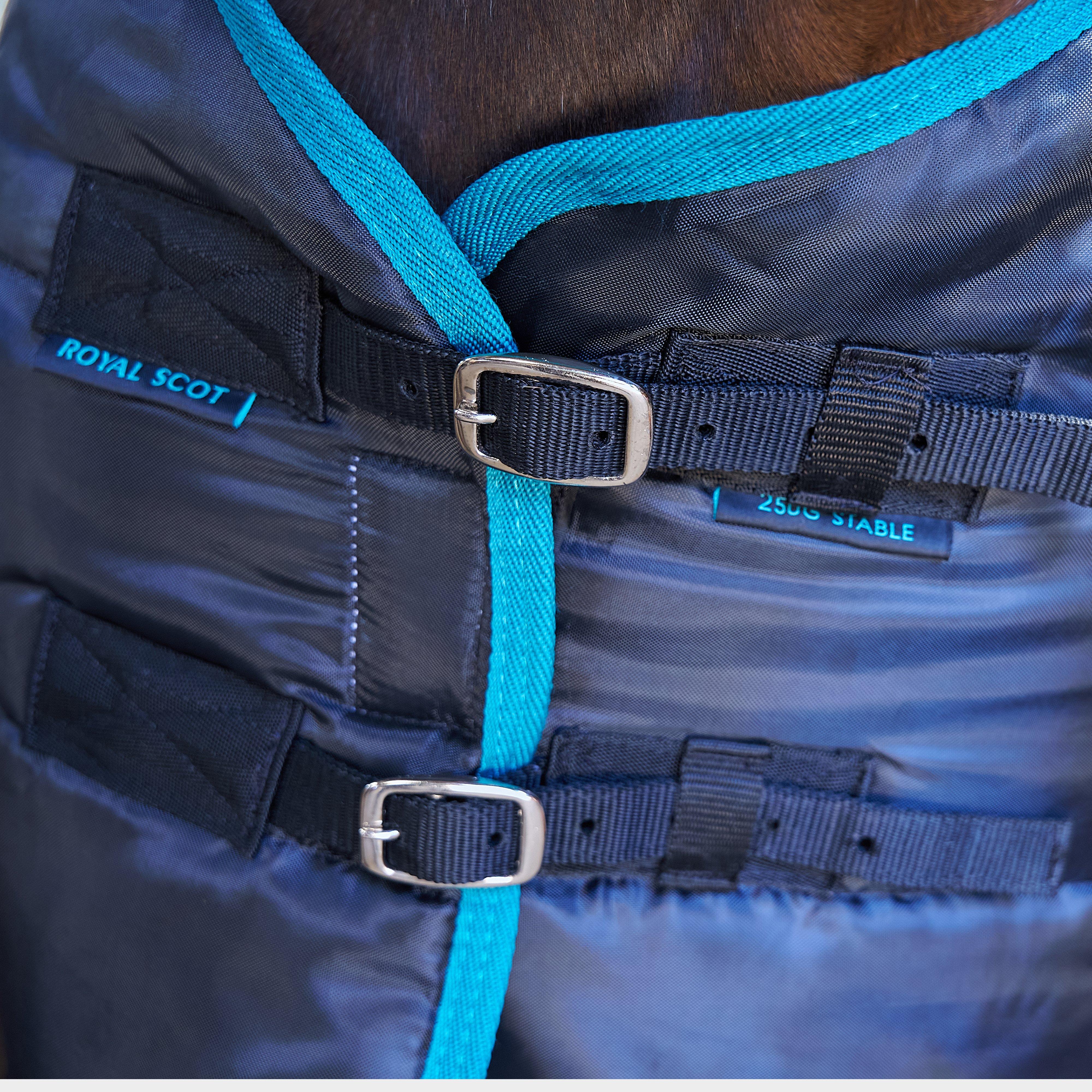 Original 250g Medium Detach-A-Neck Stable Rug Black/Ocean