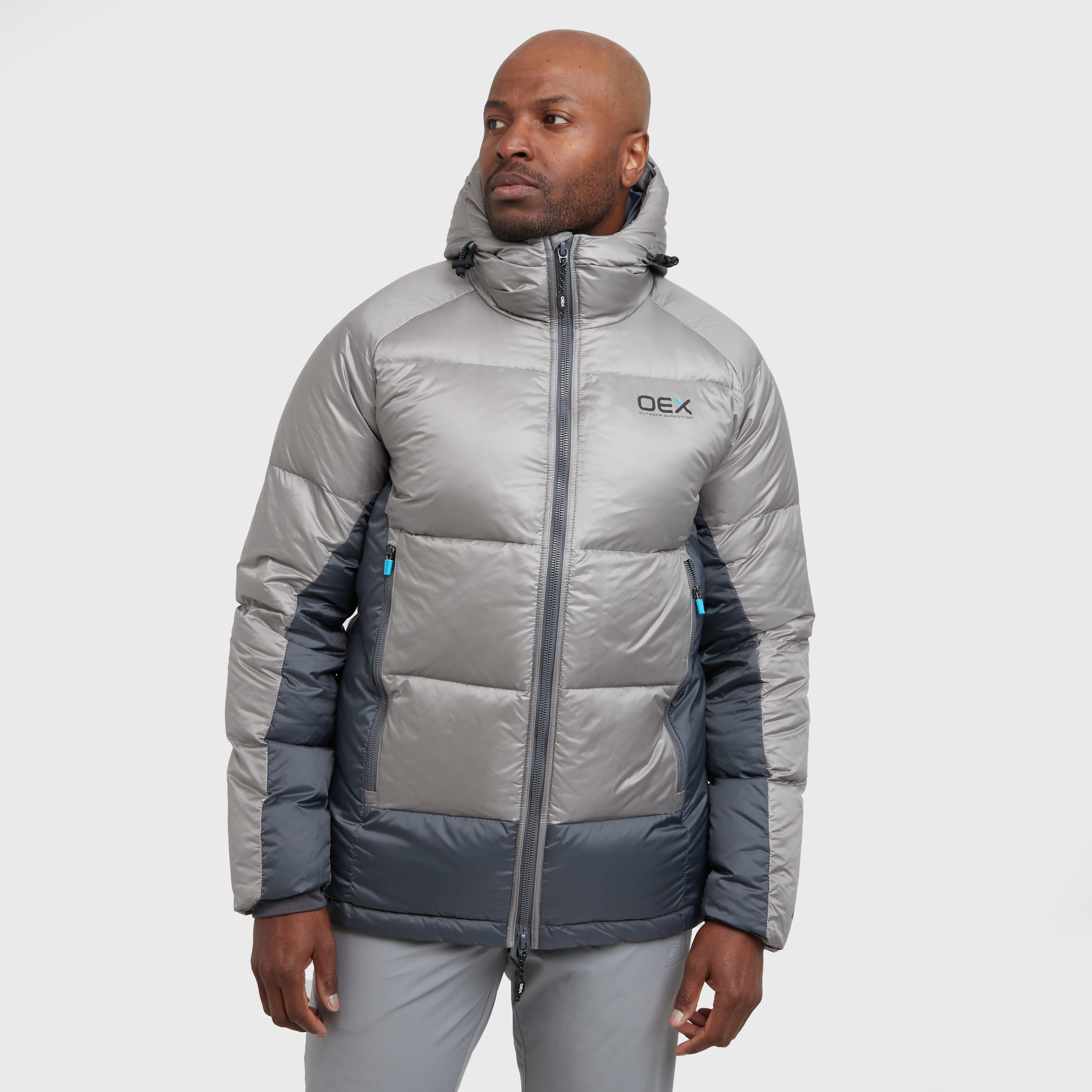 Grey OEX BLUE Men's Nevis Padded Down Jacket – GO Outdoors