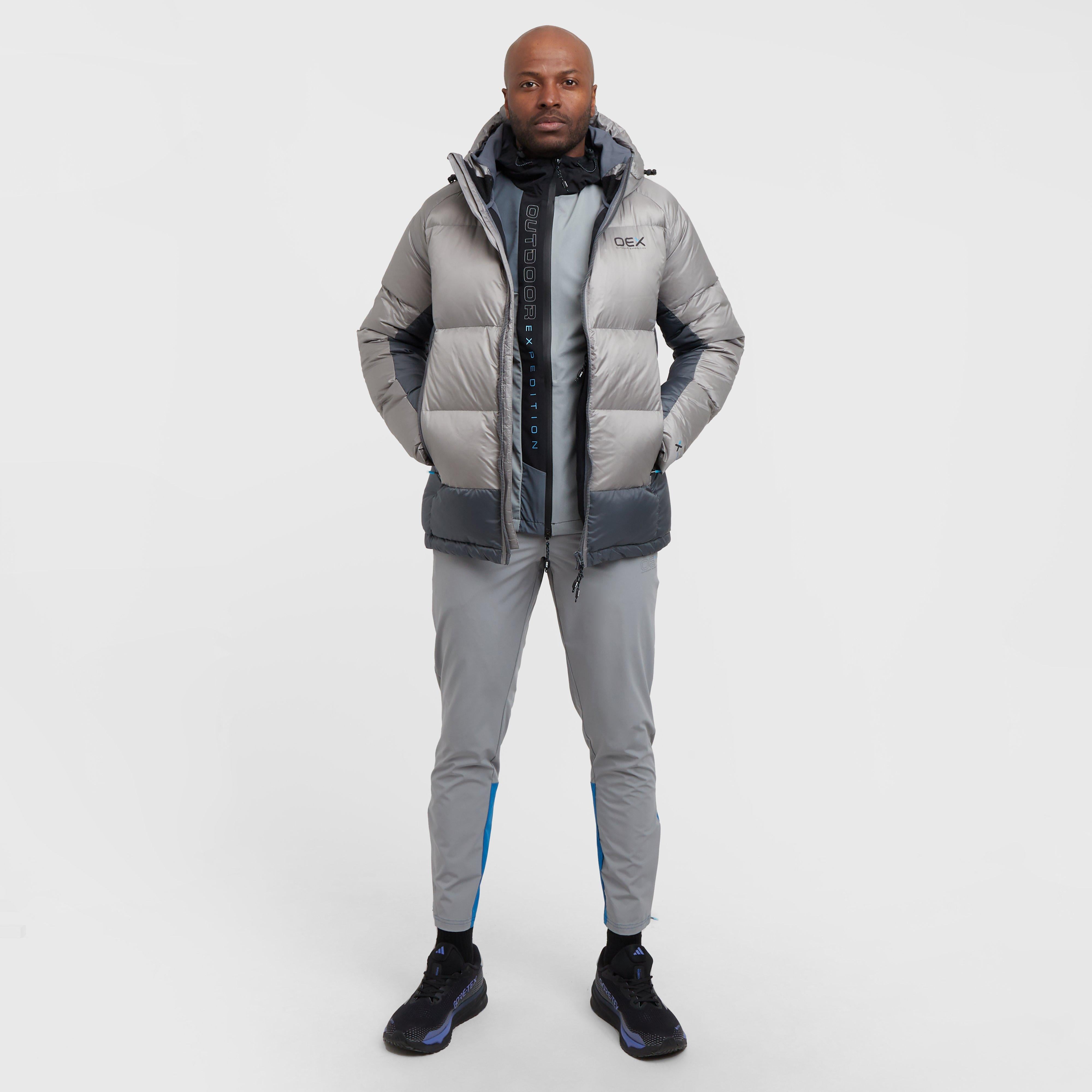 Grey OEX Blue Men's Nevis Padded Down Jacket – GO Outdoors