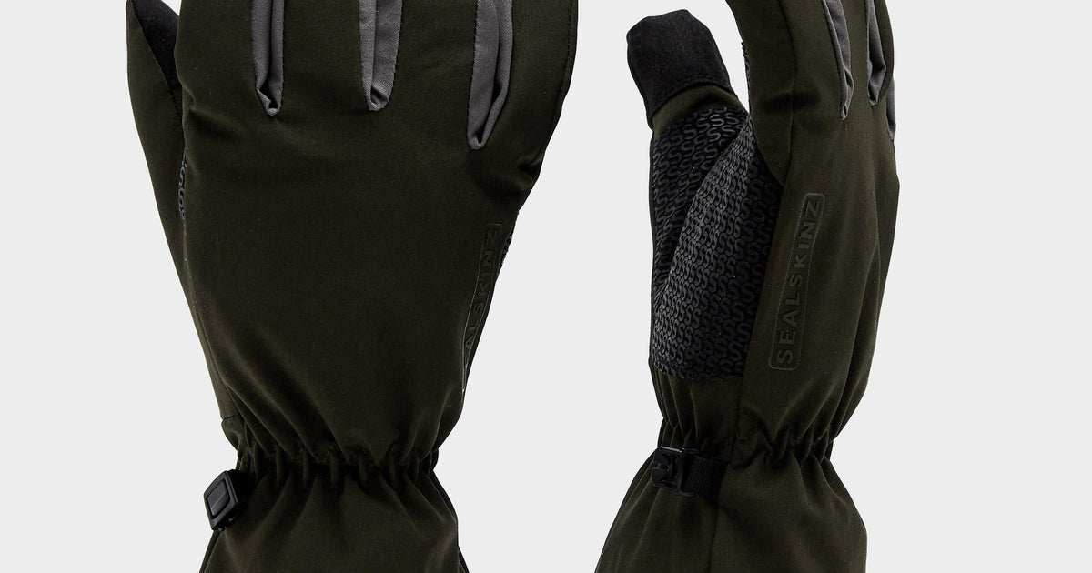 Black Sealskinz Drayton Waterproof Lightweight Gauntlet – GO Outdoors