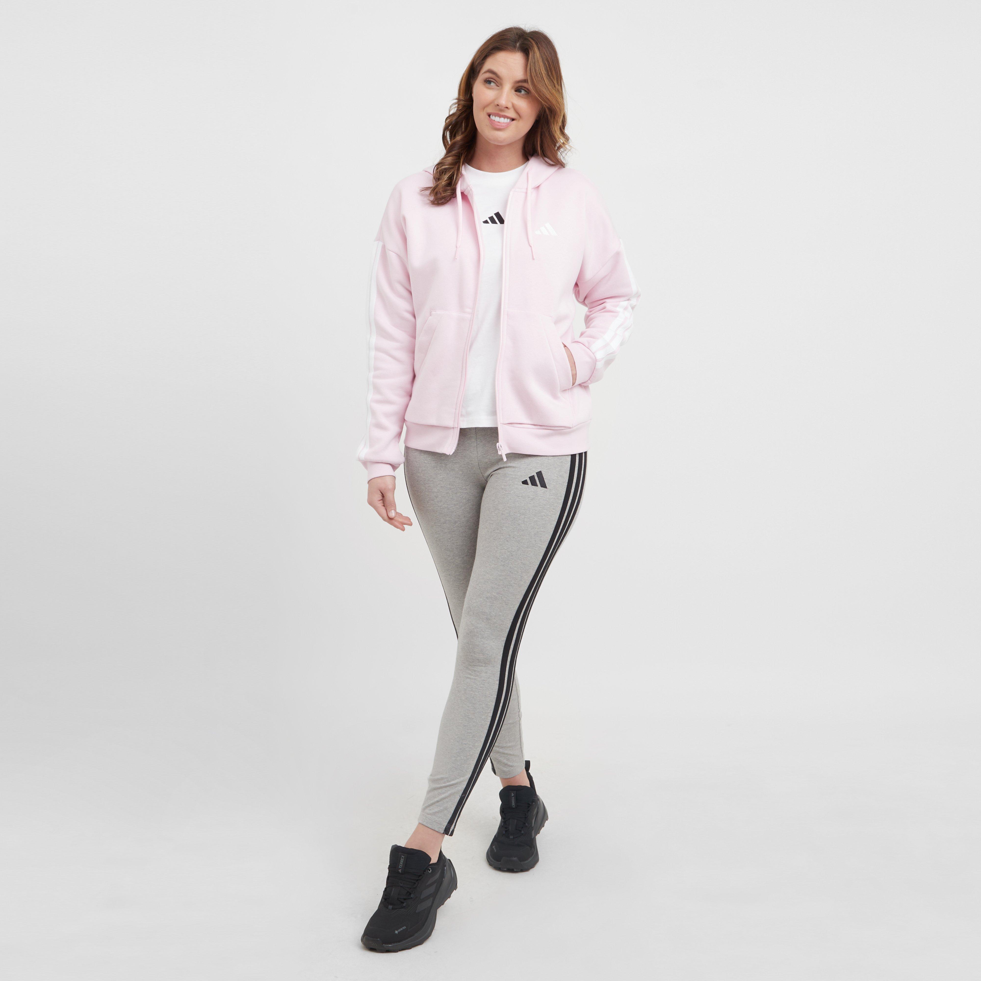 Women’s Essentials 3-Stripes Full-Zip Fleece Hoodie