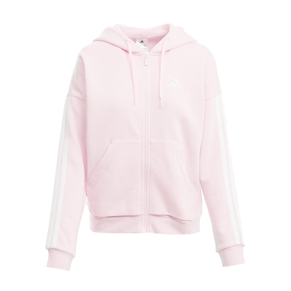 Women’s Essentials 3-Stripes Full-Zip Fleece Hoodie