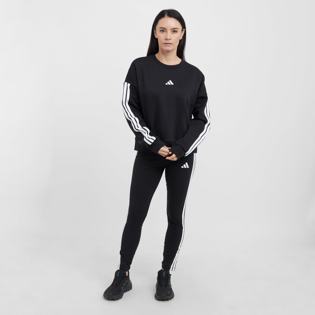 Women's Essentials 3-Stripe Fleece Sweatshirt