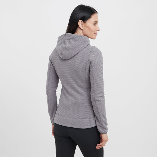Women's Full Zip Hooded Stretch Fleece