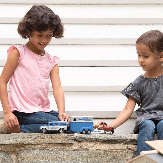 Land Rover And Tag-A-Long Horse Trailer