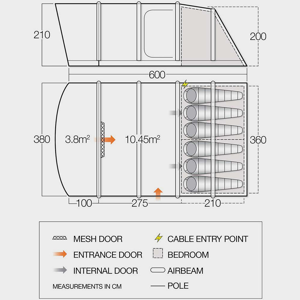 Refurbished Antrim Air 600XL Family Tent