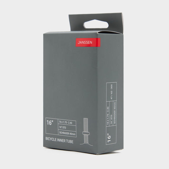 16 x 1.75 - 2 1/4" Bike Inner Tube with Angled Schrader Valve