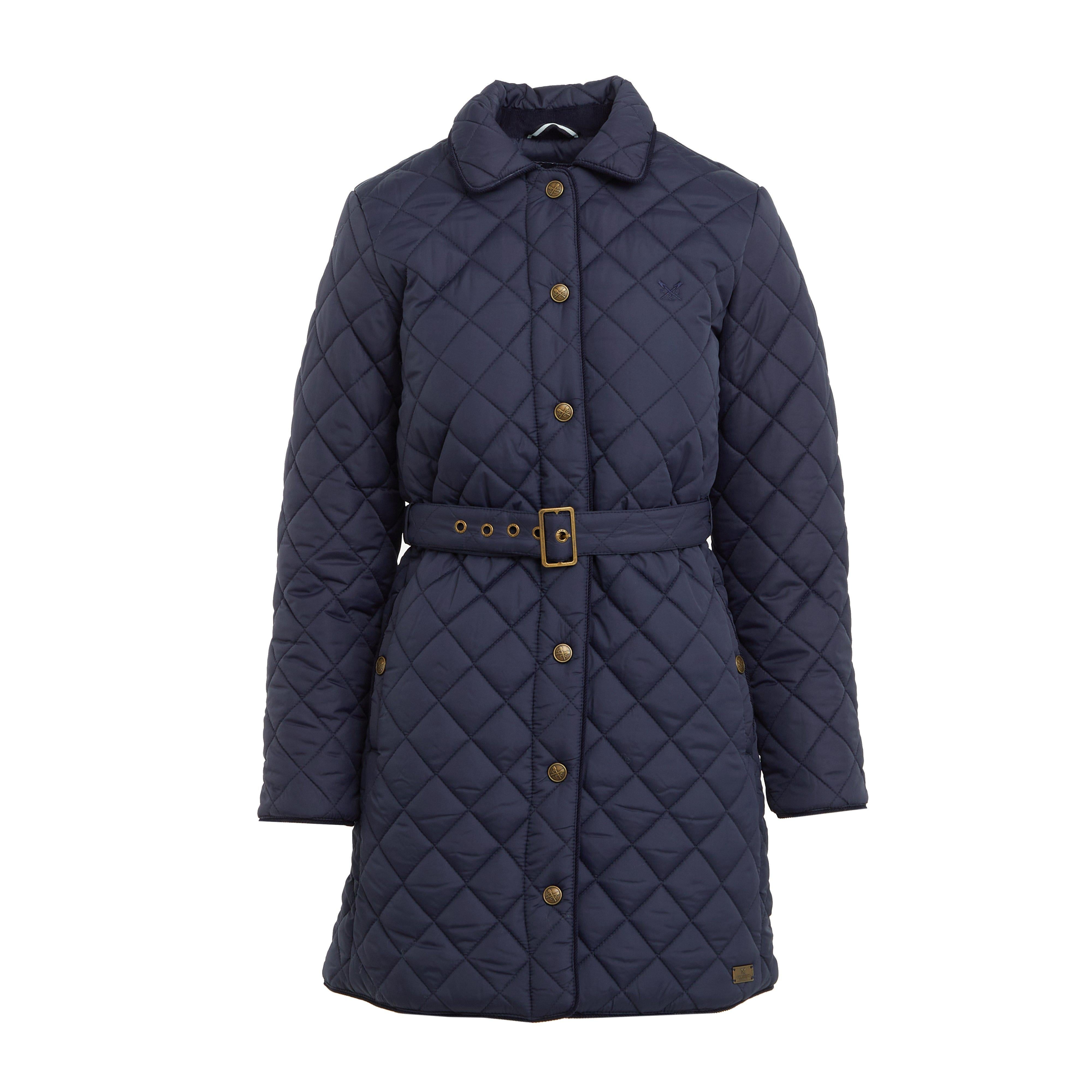 Women’s Belted Diamond Quilted Jacket