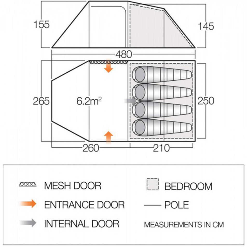Refurbished Beta 450XL 4 Person Tent