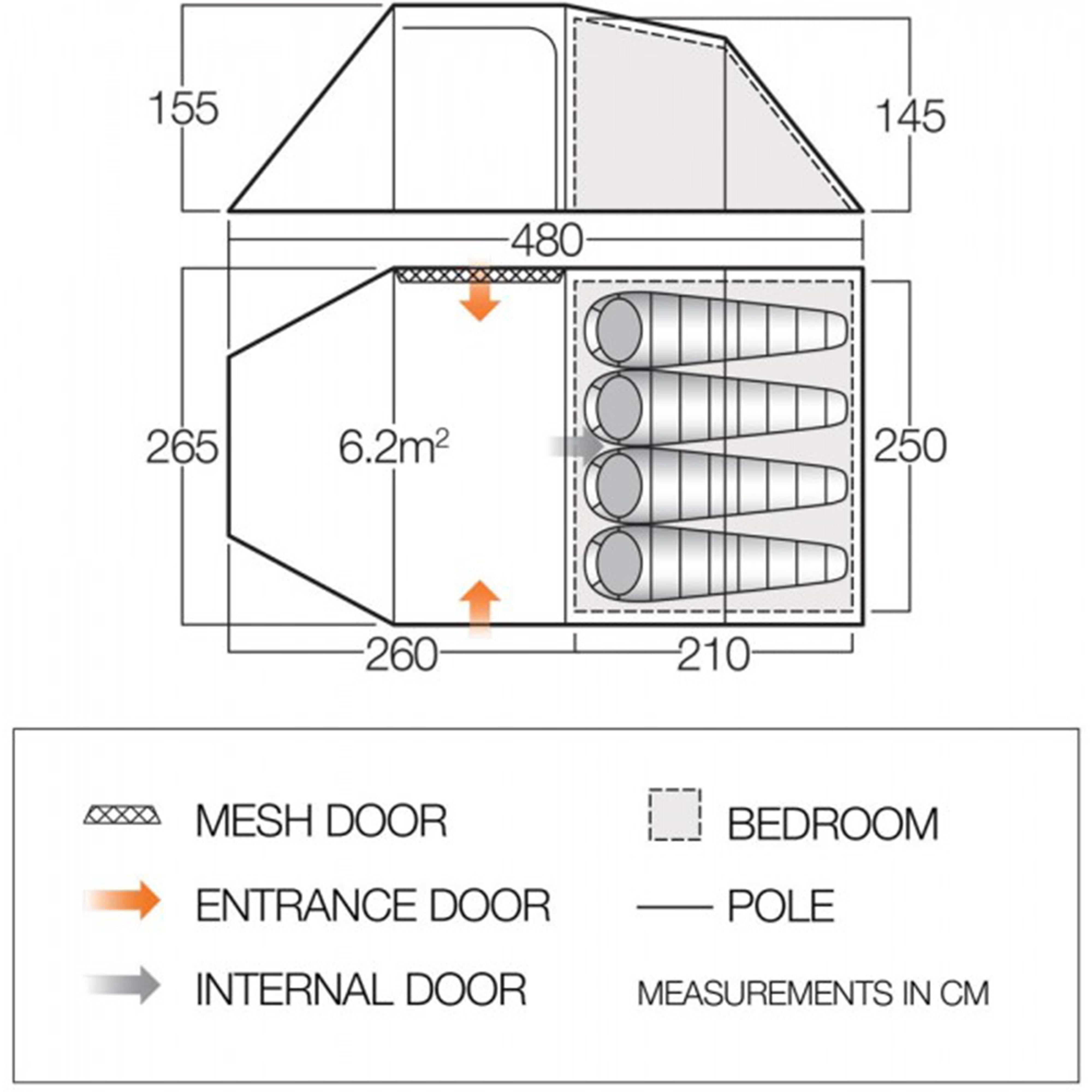Refurbished Beta 450XL 4 Person Tent
