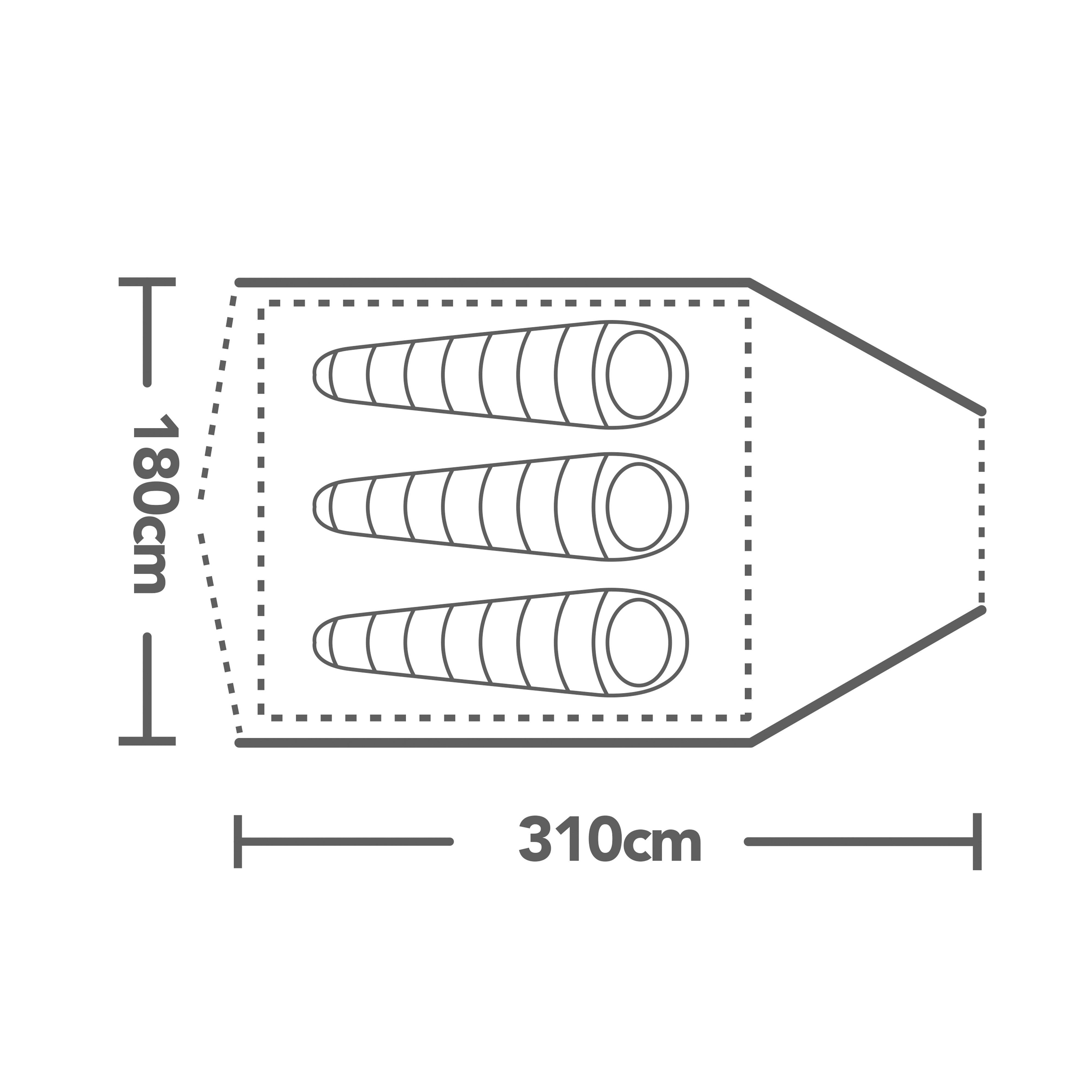 Kansas 3 Two-Room Dome Tent