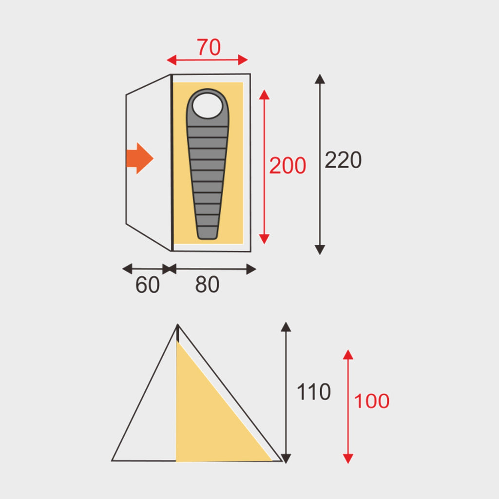Refurbished Bobcat 1 Person Tent