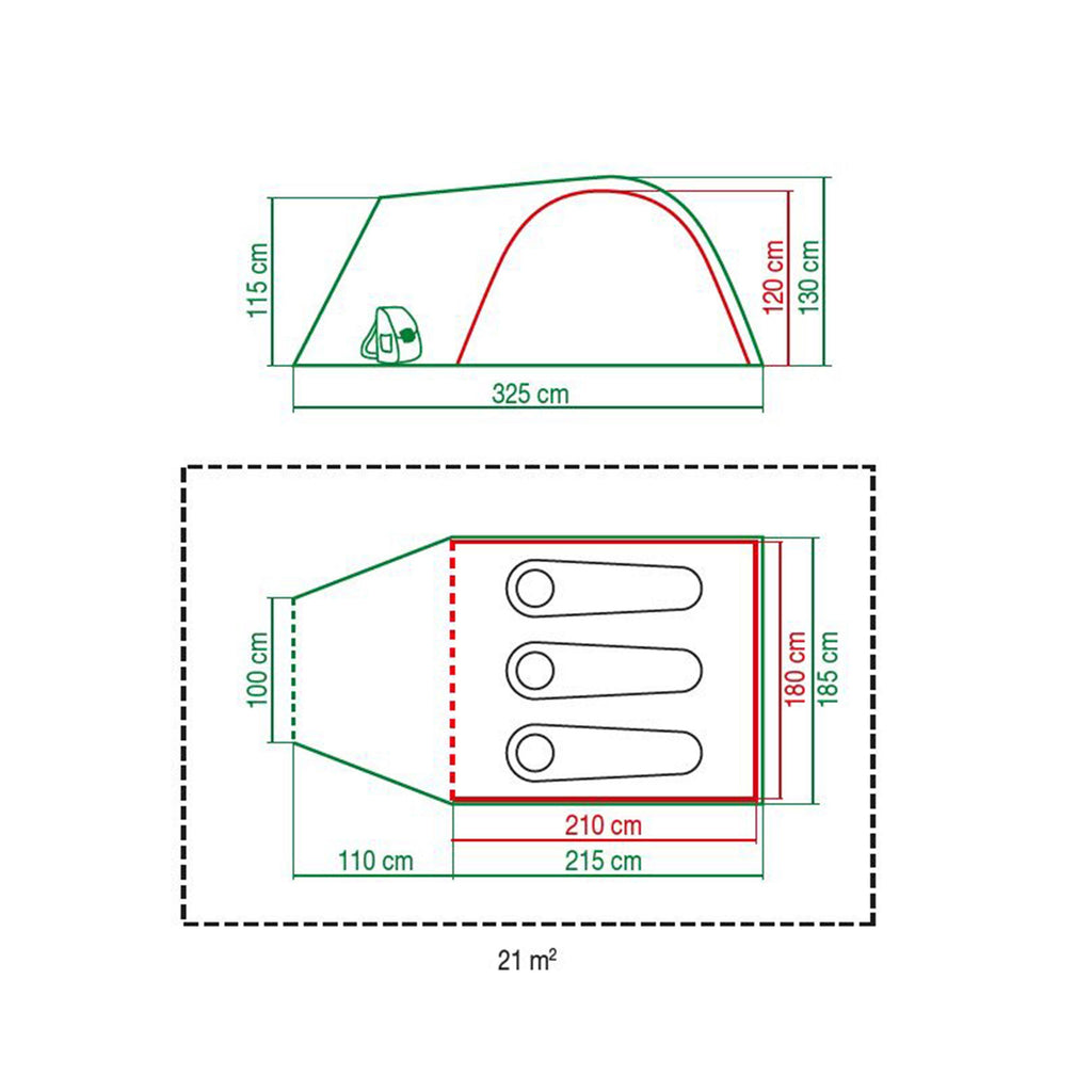 Refurbished Kentmere Pro 3+ BlackOut Tent