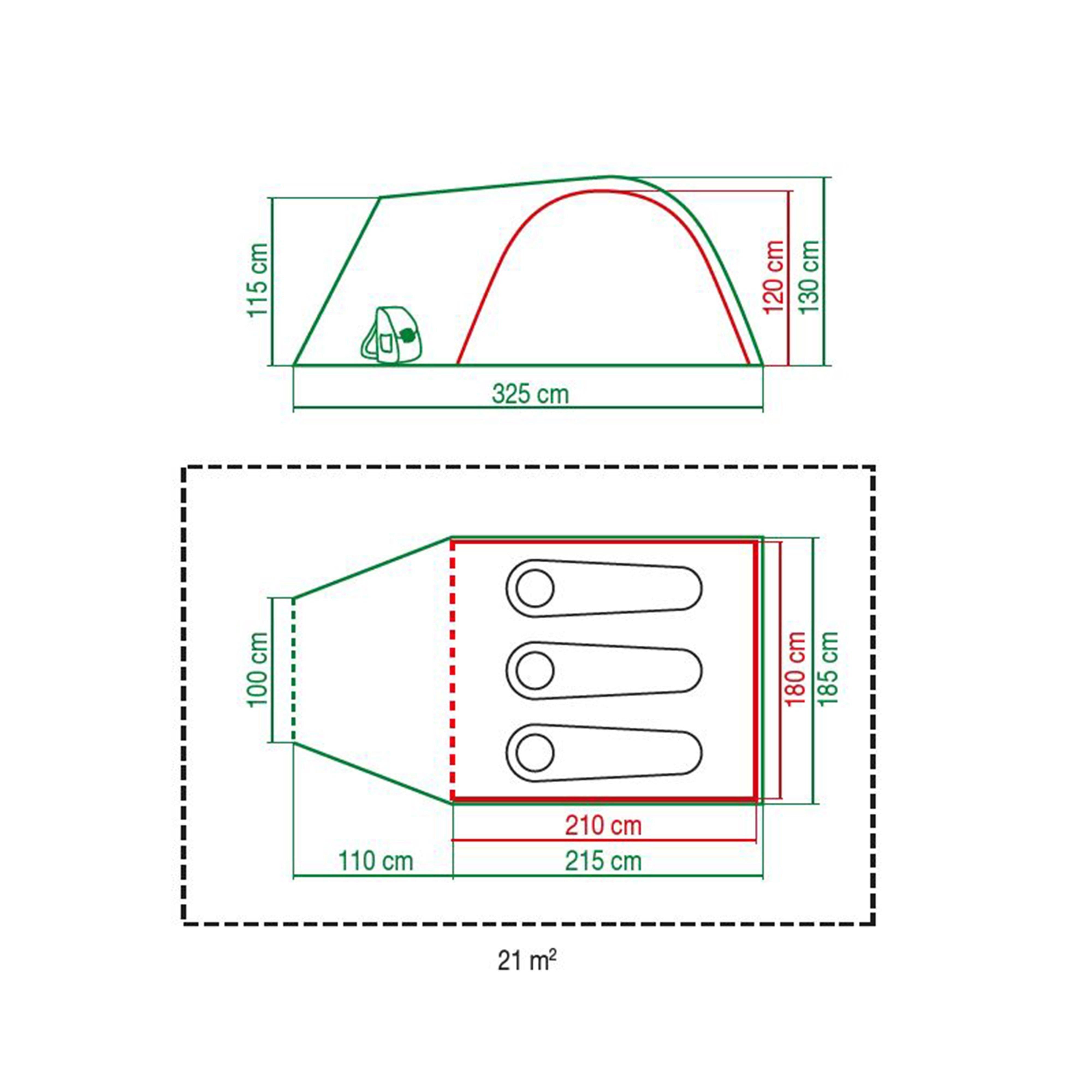 Refurbished Kentmere Pro 3+ BlackOut Tent