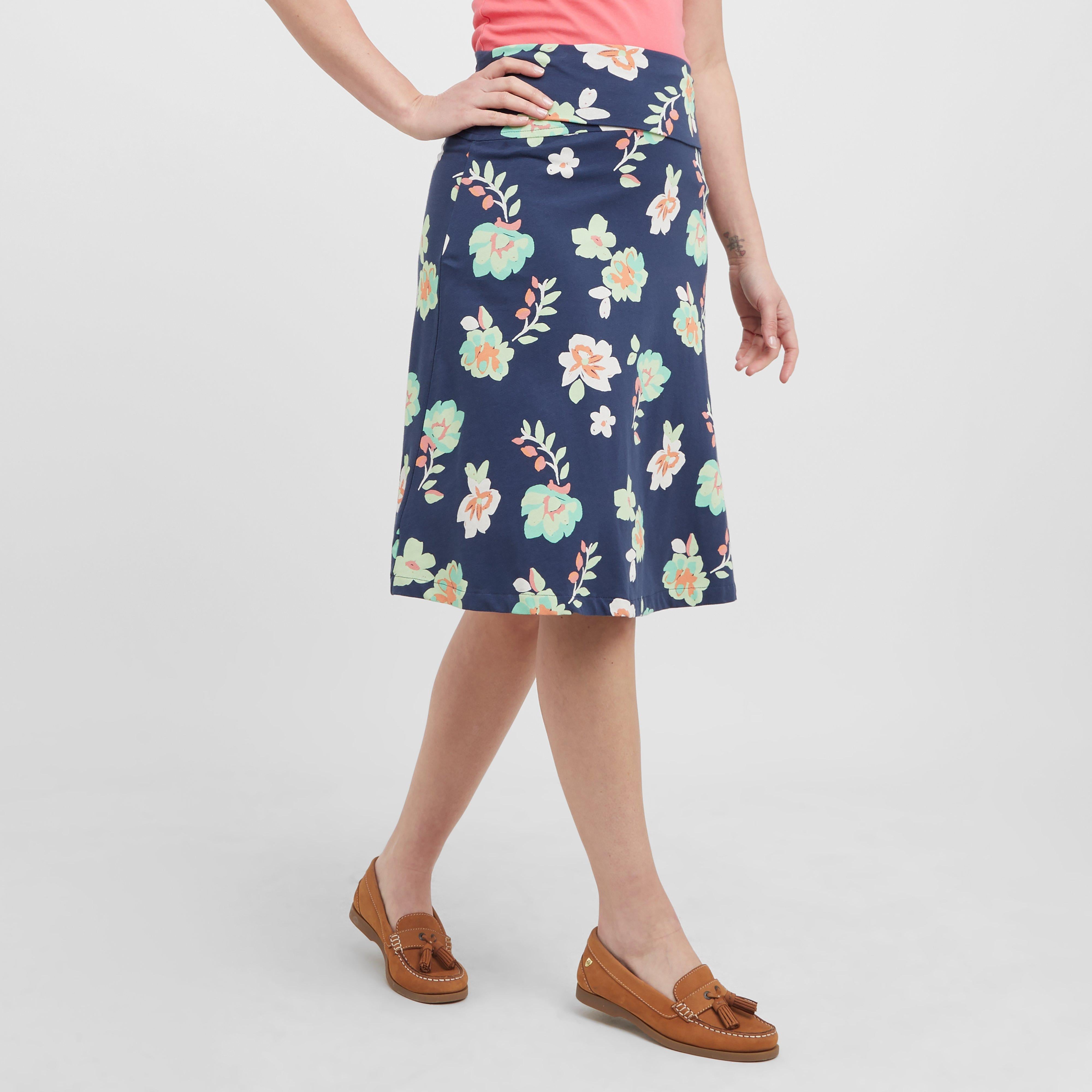 Weird Fish Malmo Jersey Skirt – Super-Soft Stretch Skirt With Fold