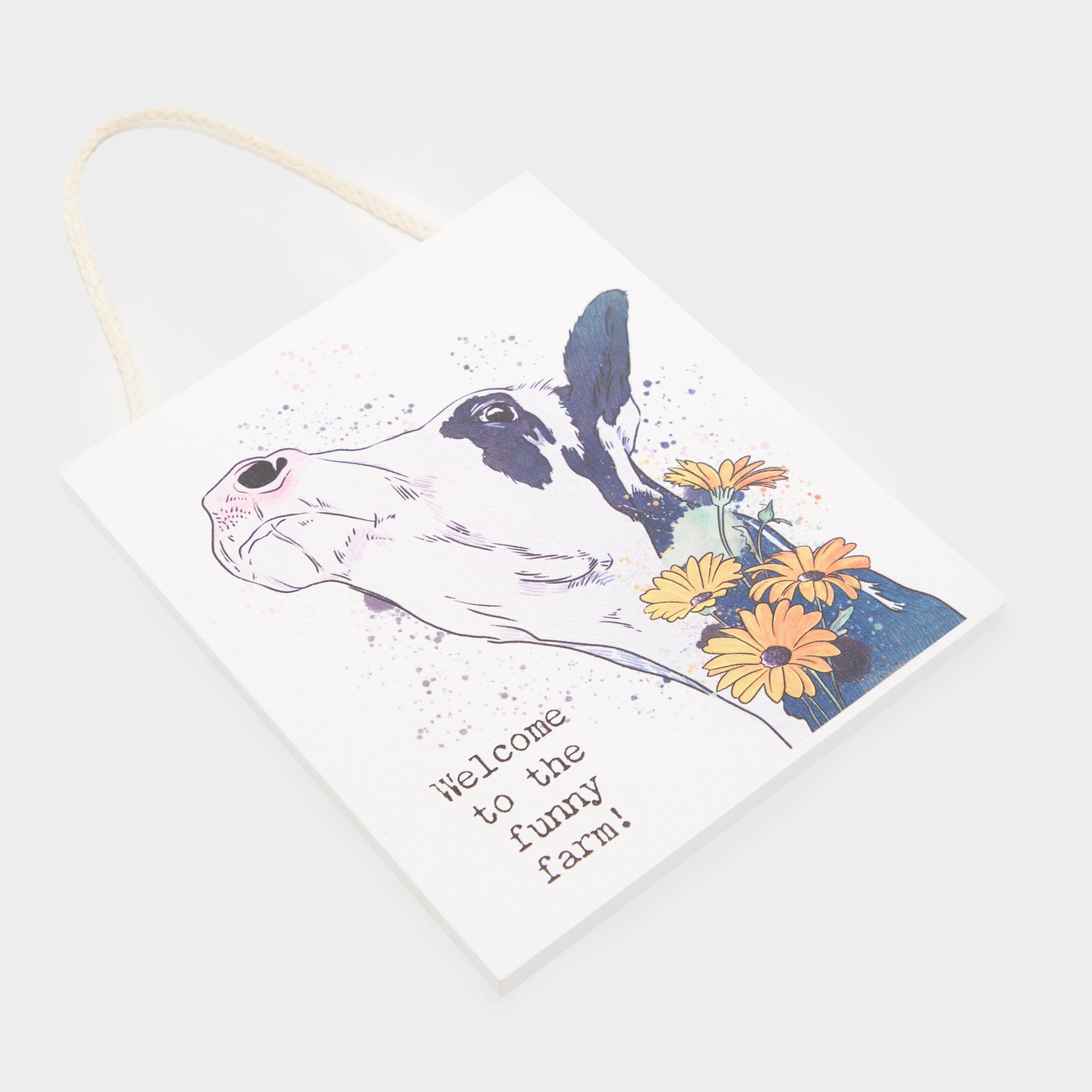 Medium Off Square Funny Farm Plaque