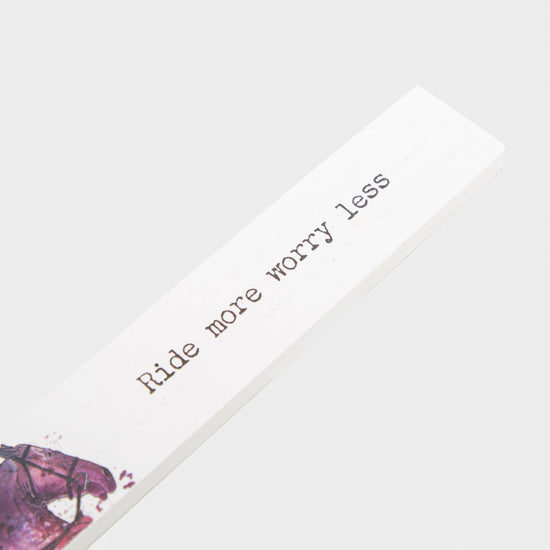 Ride More Worry Less Momento Block