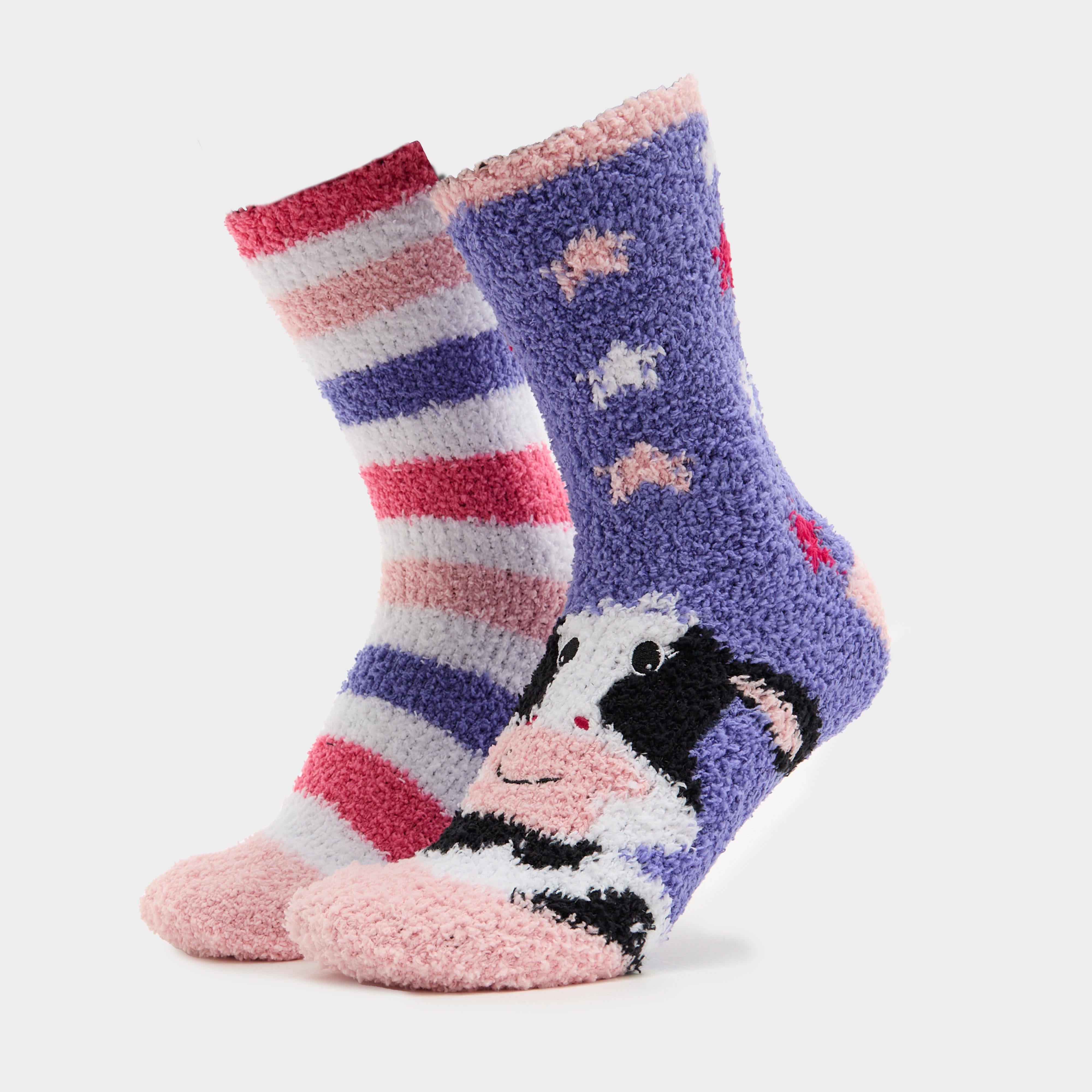 Women’s Wild Feet Cow Lounge Socks 2 Pack