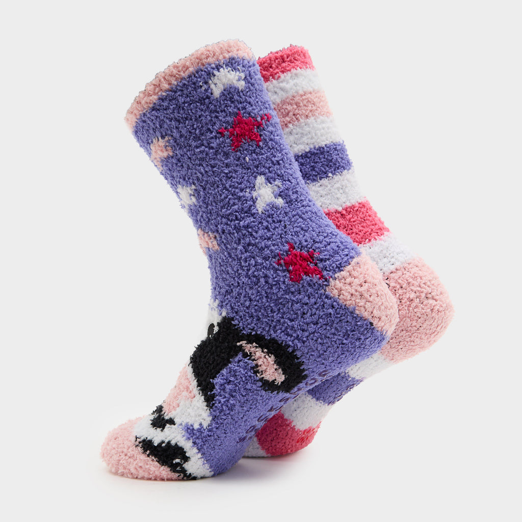 Women’s Wild Feet Cow Lounge Socks 2 Pack