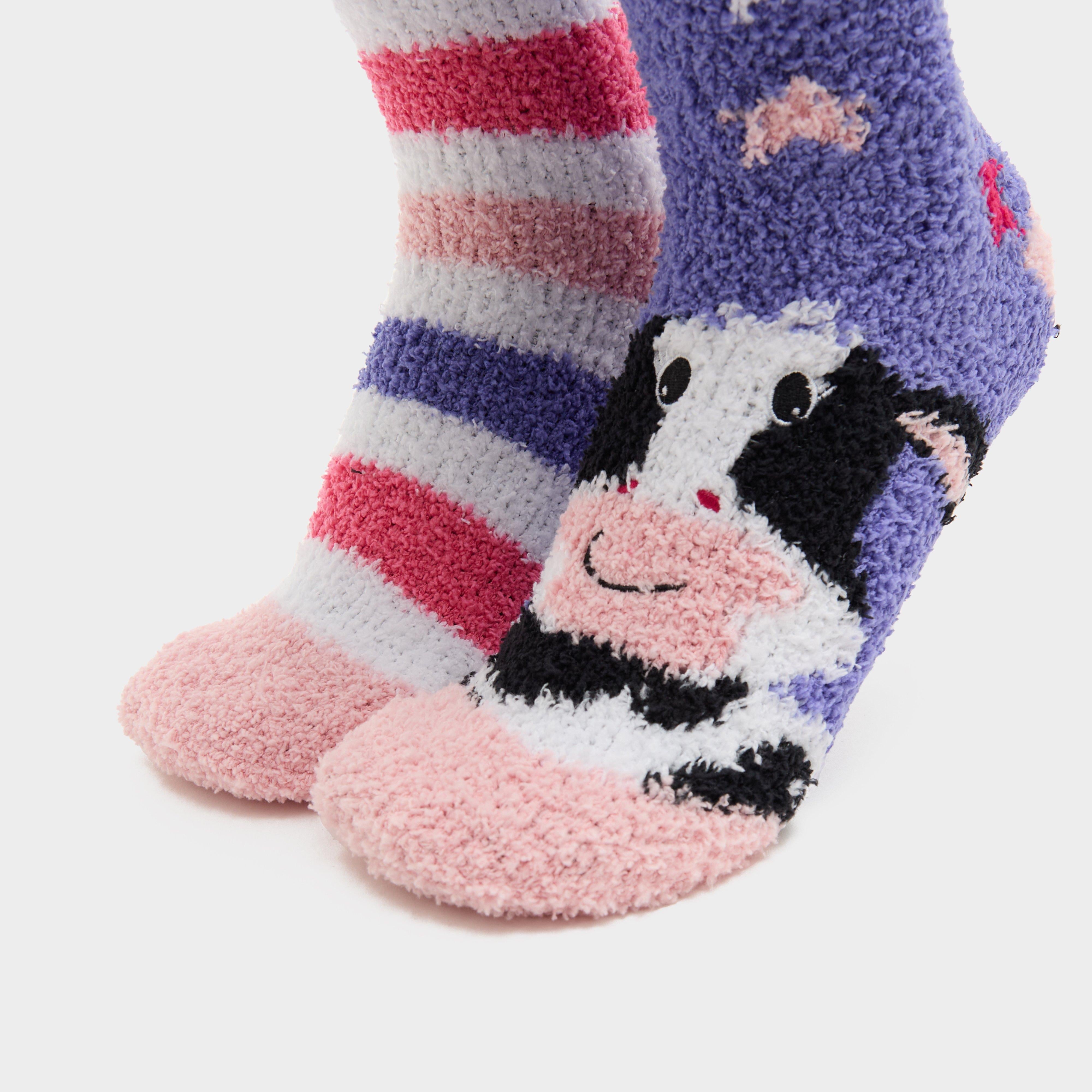 Women’s Wild Feet Cow Lounge Socks 2 Pack