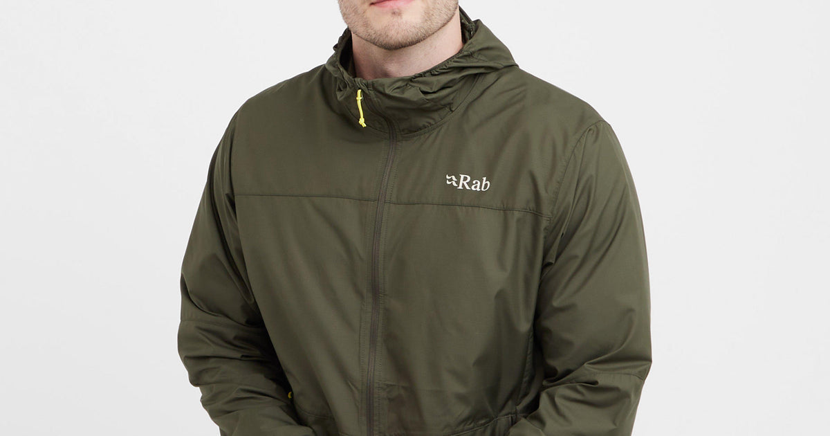 Khaki Rab Men's Windgather Hooded Jacket – GO Outdoors