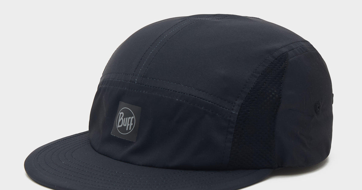 Black BUFF Unisex 5 Panel Go Cap – GO Outdoors
