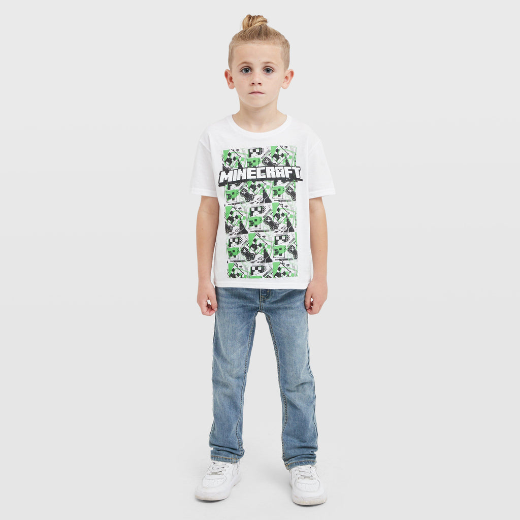 Kids’ Minecraft Graffiti T-Shirt