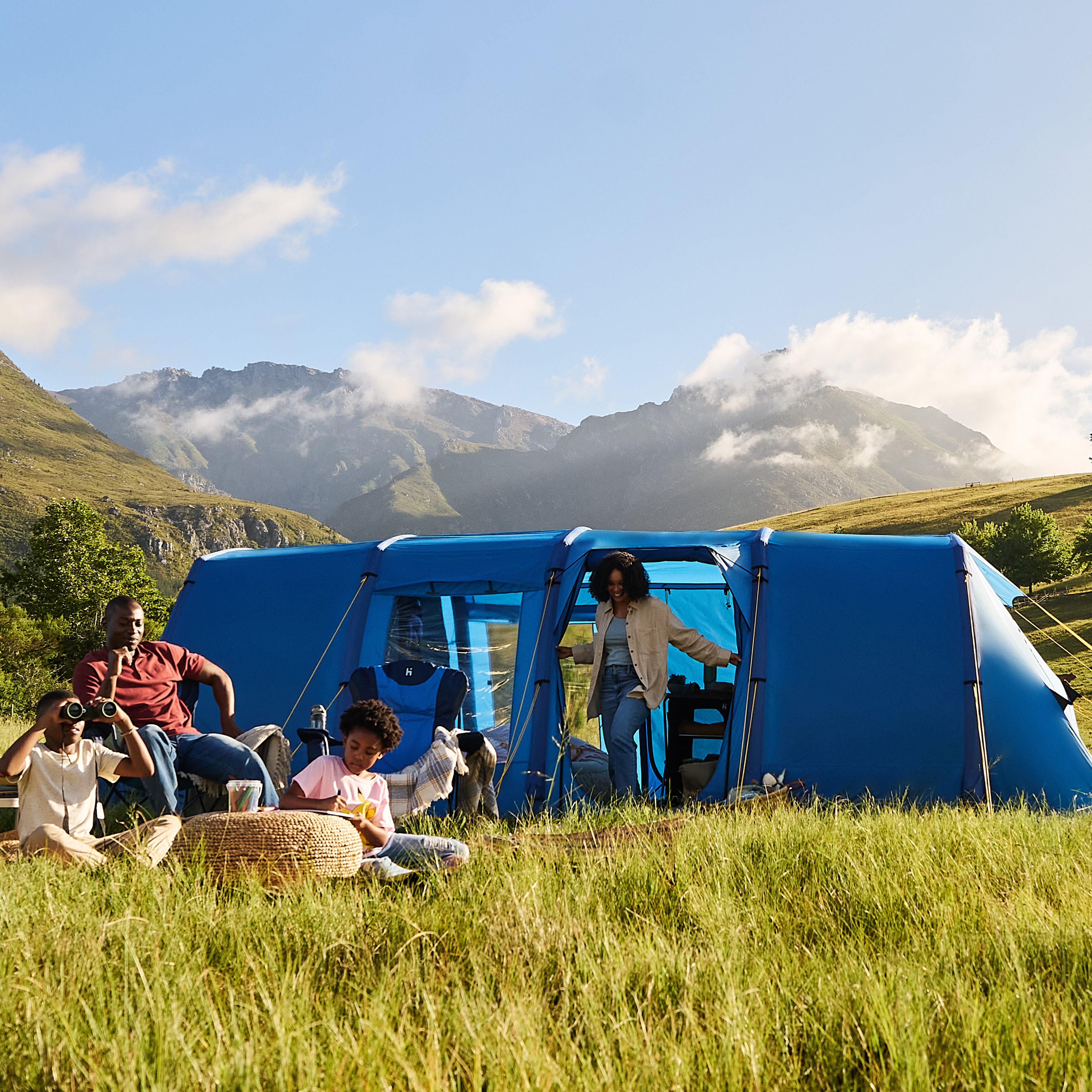 Blue Hi-Gear Zenobia 8 Air Eclipse Tent – GO Outdoors