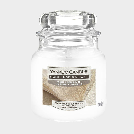 White Linen Small Jar
