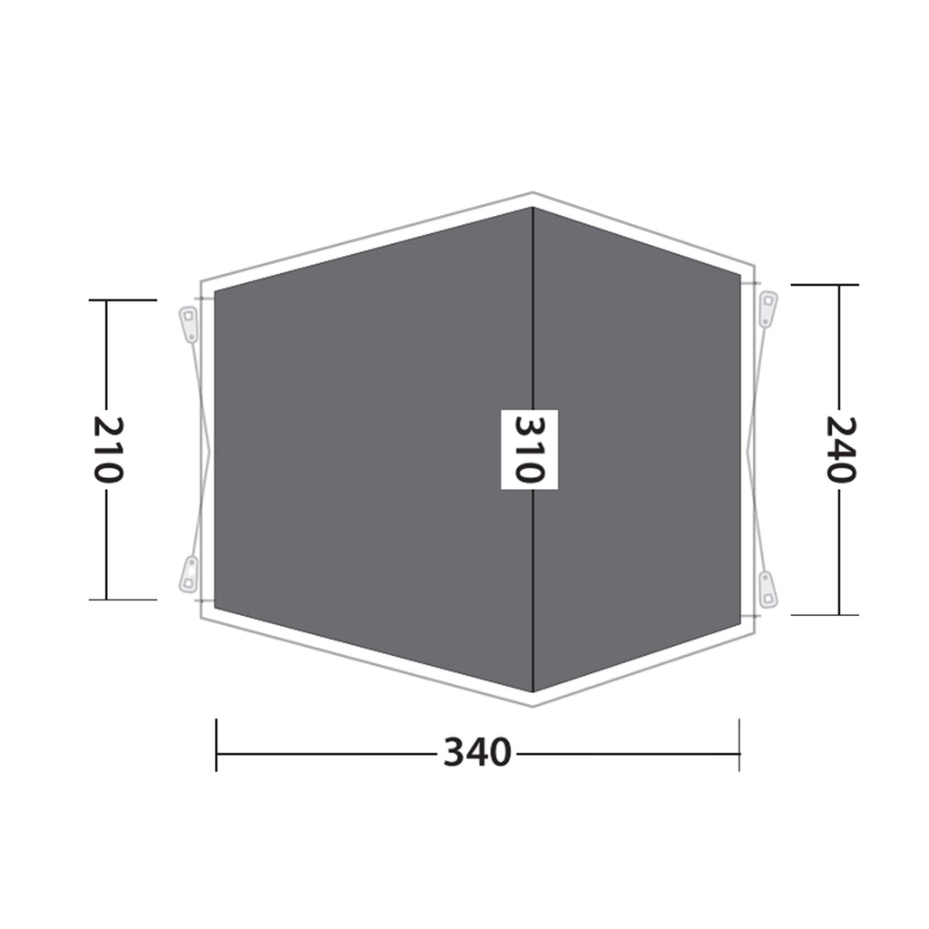 Woodcrest Awning Footprint Groundsheet - 360cm x 330cm x 220cm