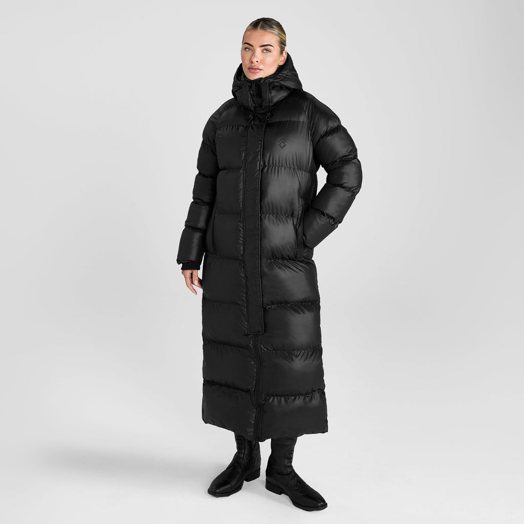 Women's Heavy Quilted Long Puffer Jacket