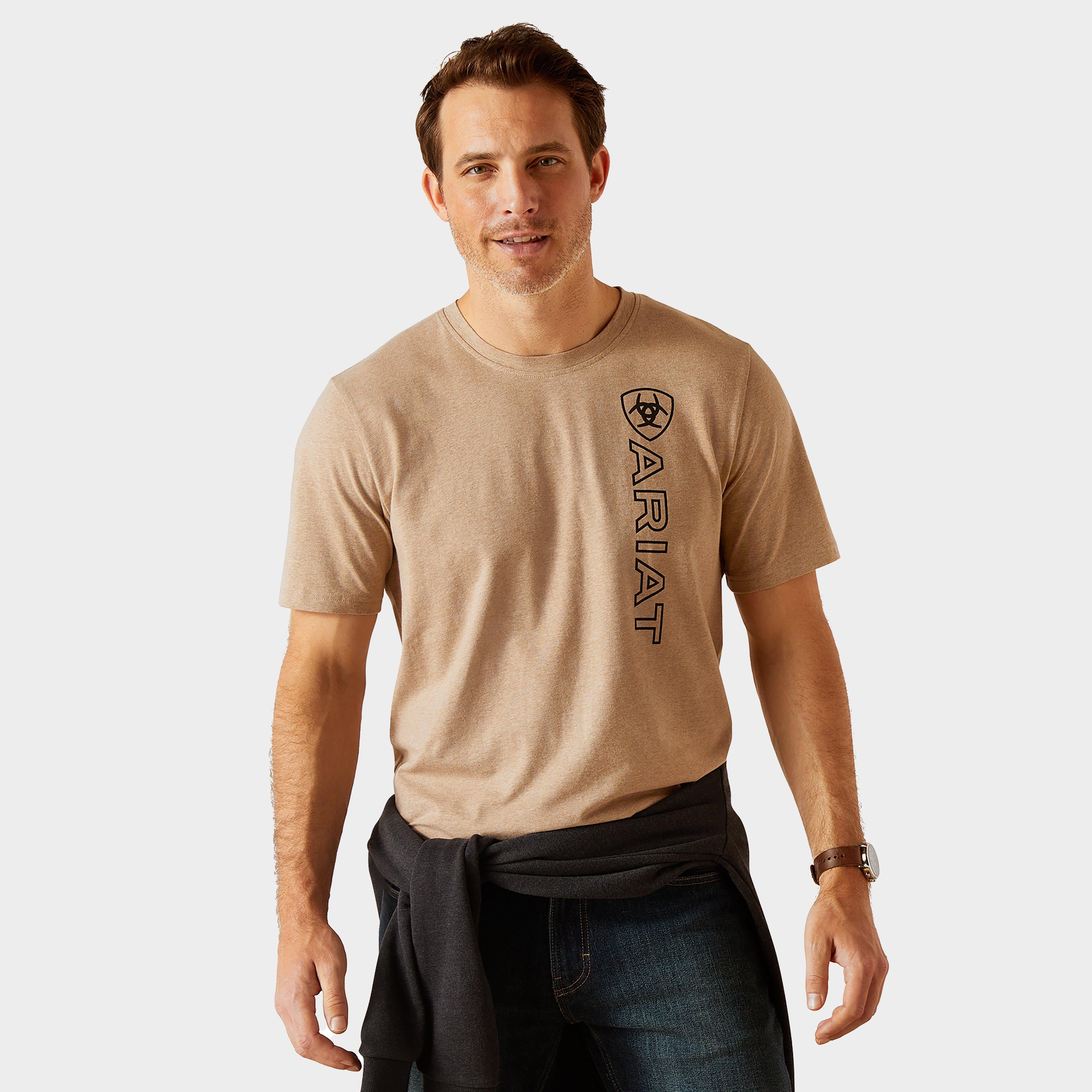 Mens Vertical Logo Short Sleeved Top