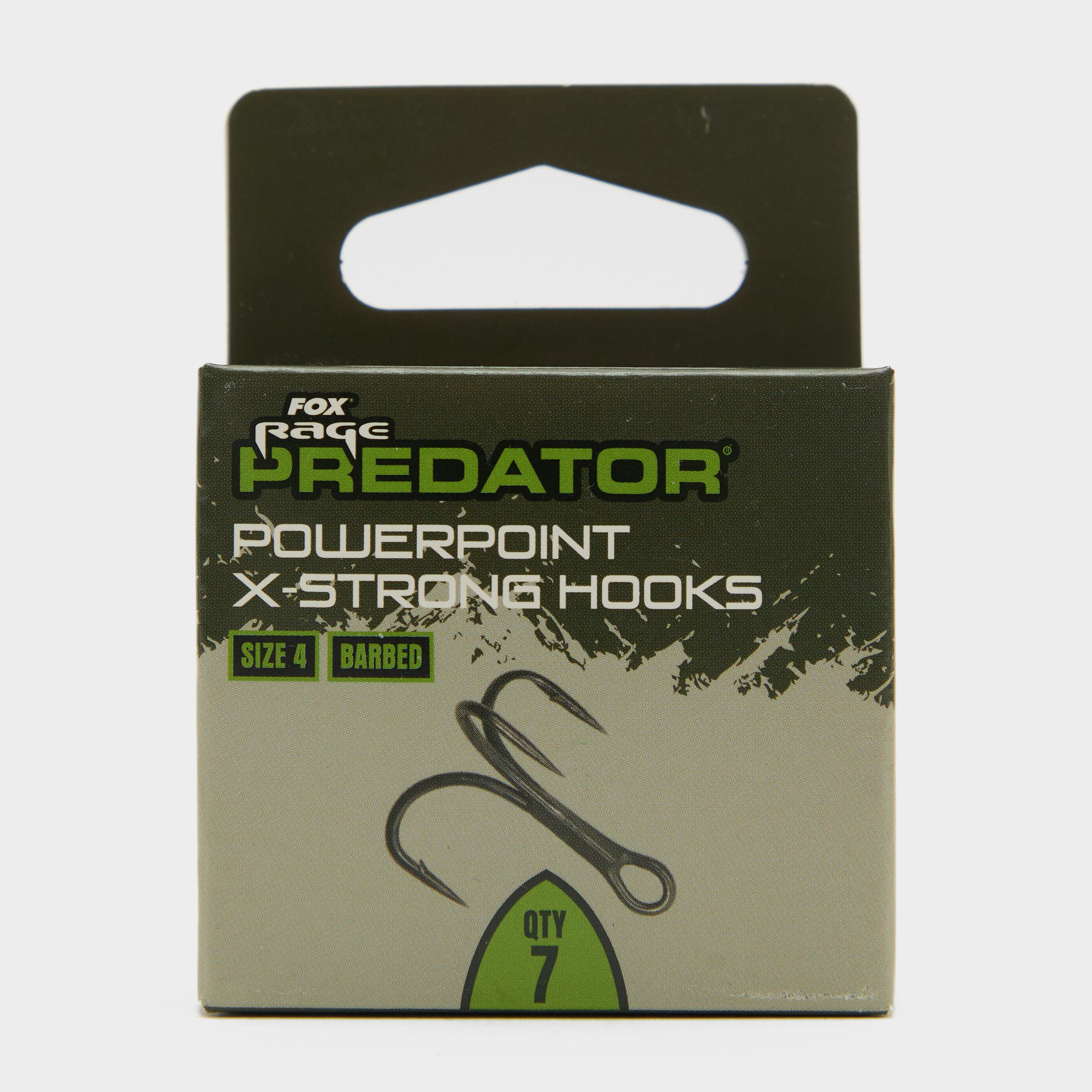 Black Fox Rage Predator X-Strong Barbed Treble Hooks 4 x 6 – GO