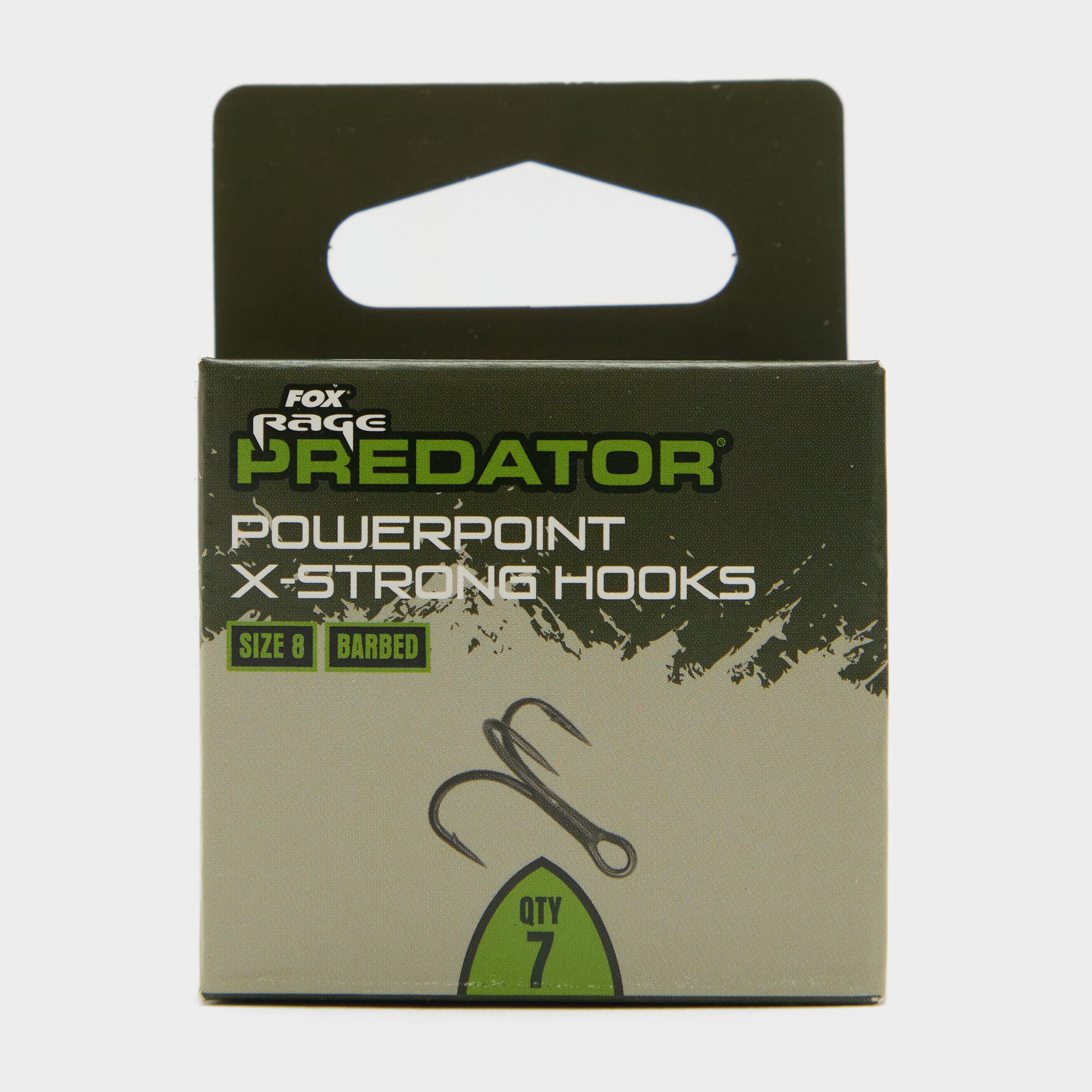 Predator X-Strong Barbed Treble Hooks 8 x 6