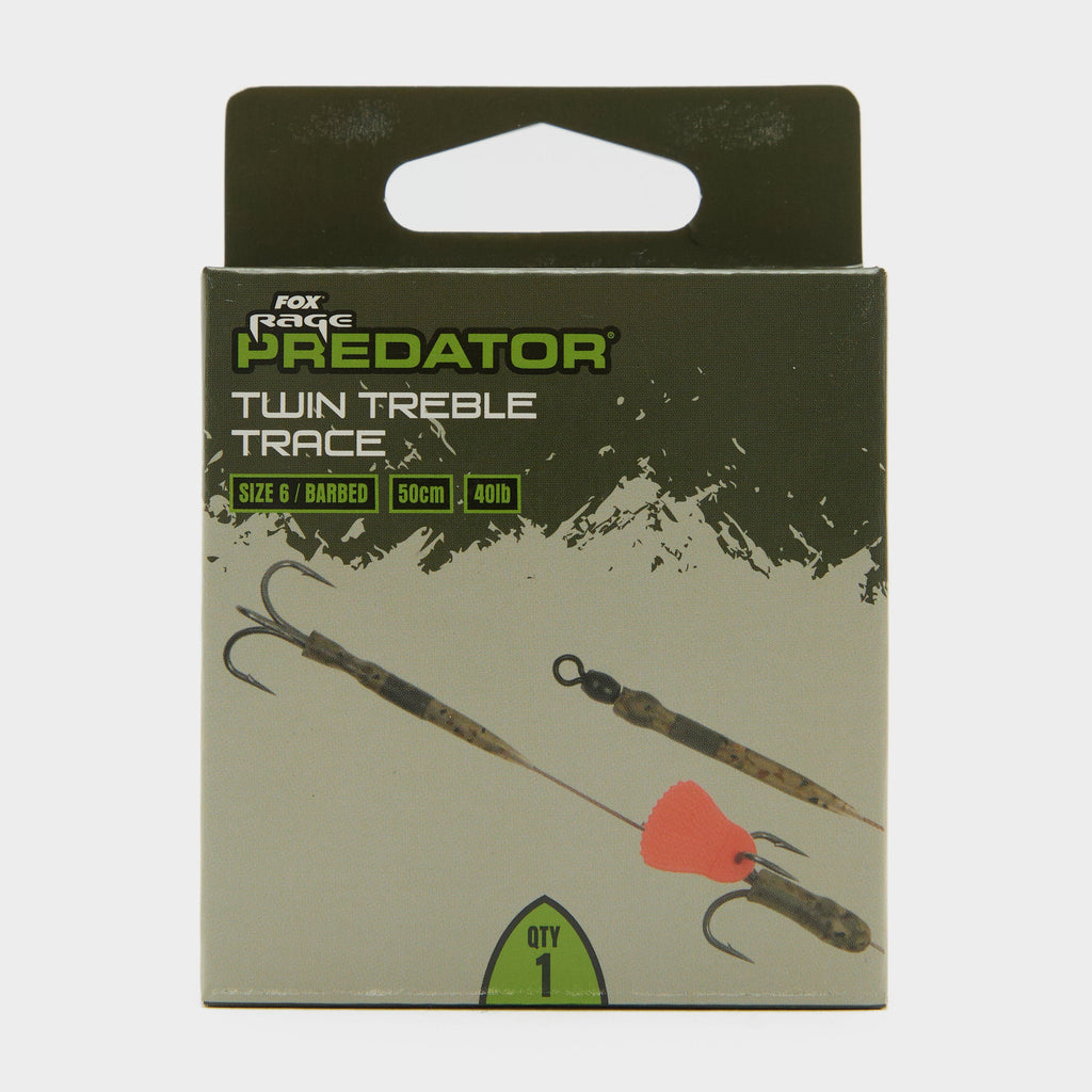 Predator Twin Treble Trace 52cm Size 6 Barbed