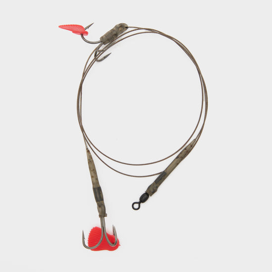 Predator Twin Treble Trace 52cm Size 6 Barbed