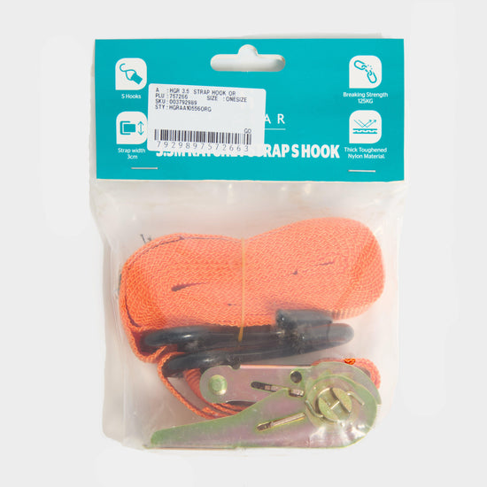 Ratchet Strap S Hook 3.5m