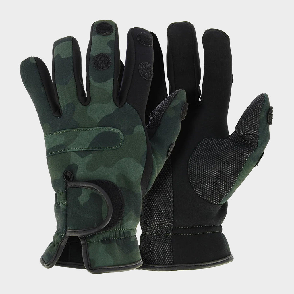 Unisex Camouflage Neoprene Fishing Gloves