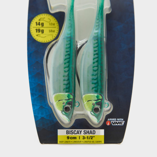 360GT Biscay Shad Mounted Green Mackerel 2 Pack