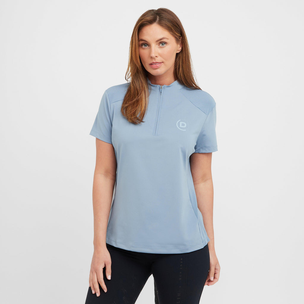 Women's 1/4 Zip Breathable Short Sleeved Riding Top