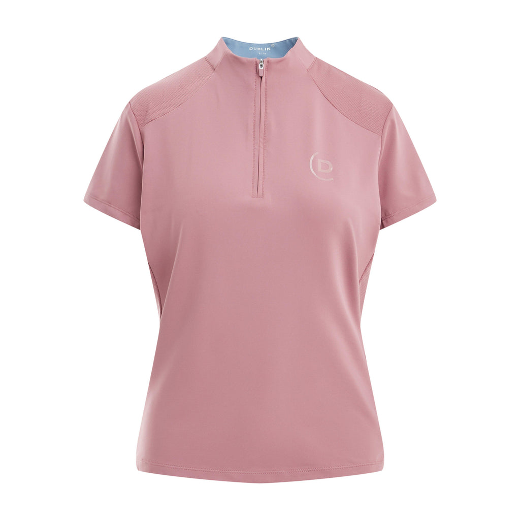 Women's 1/4 Zip Breathable Short Sleeved Riding Top