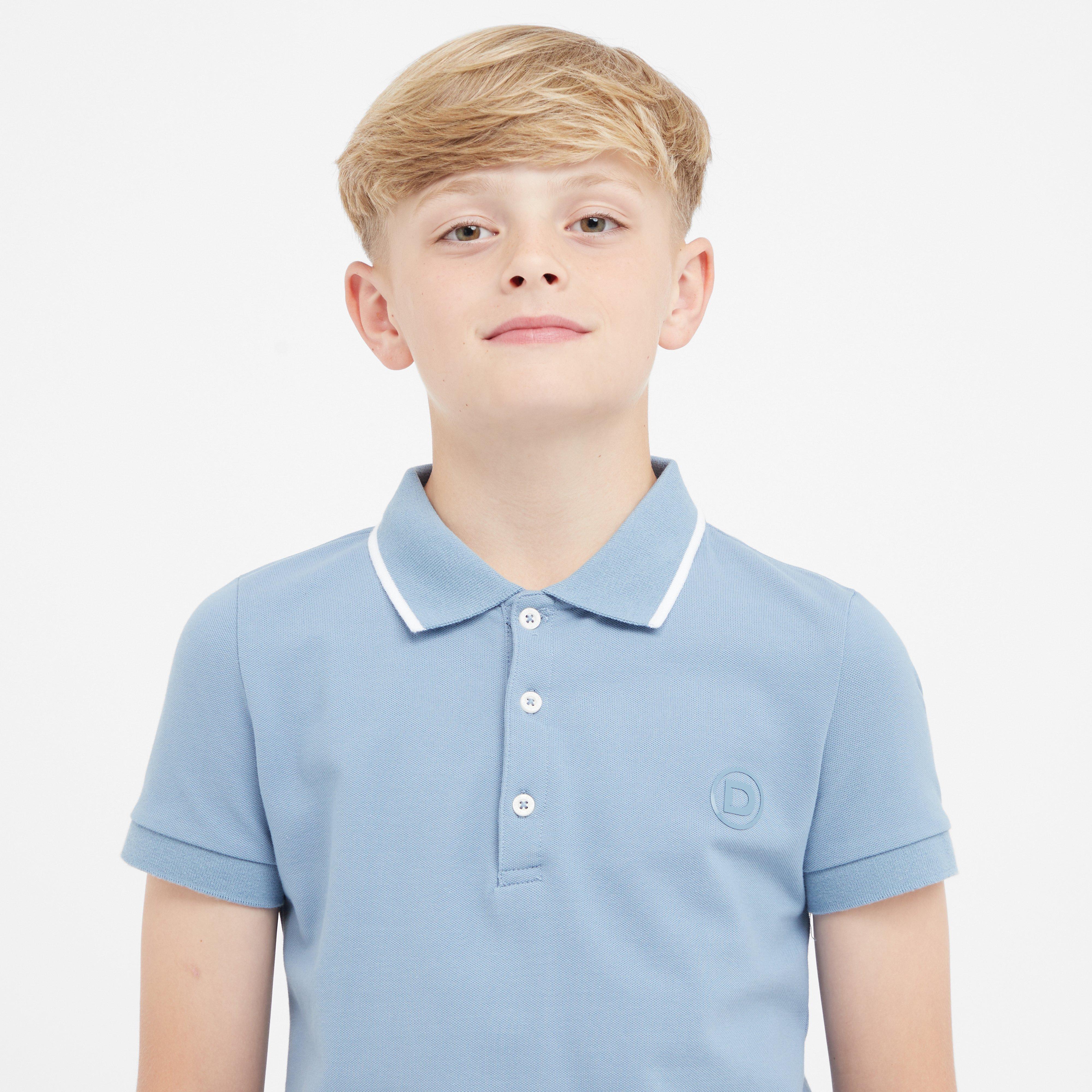 Kids’ Cotton Pique Short Sleeved Polo
