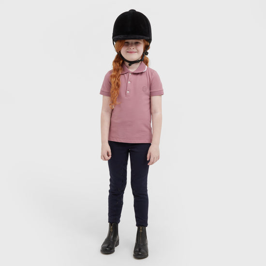 Kids’ Cotton Pique Short Sleeved Polo