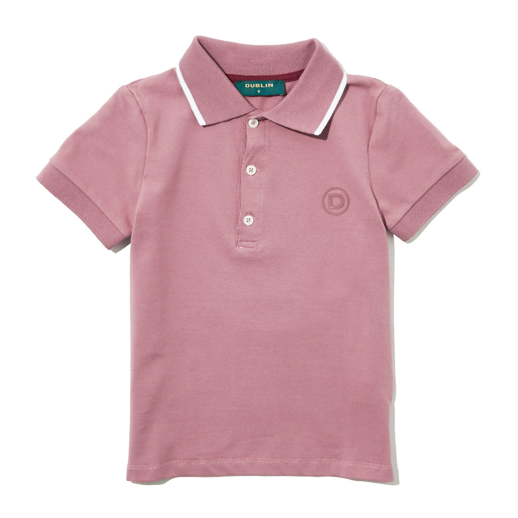 Kids’ Cotton Pique Short Sleeved Polo