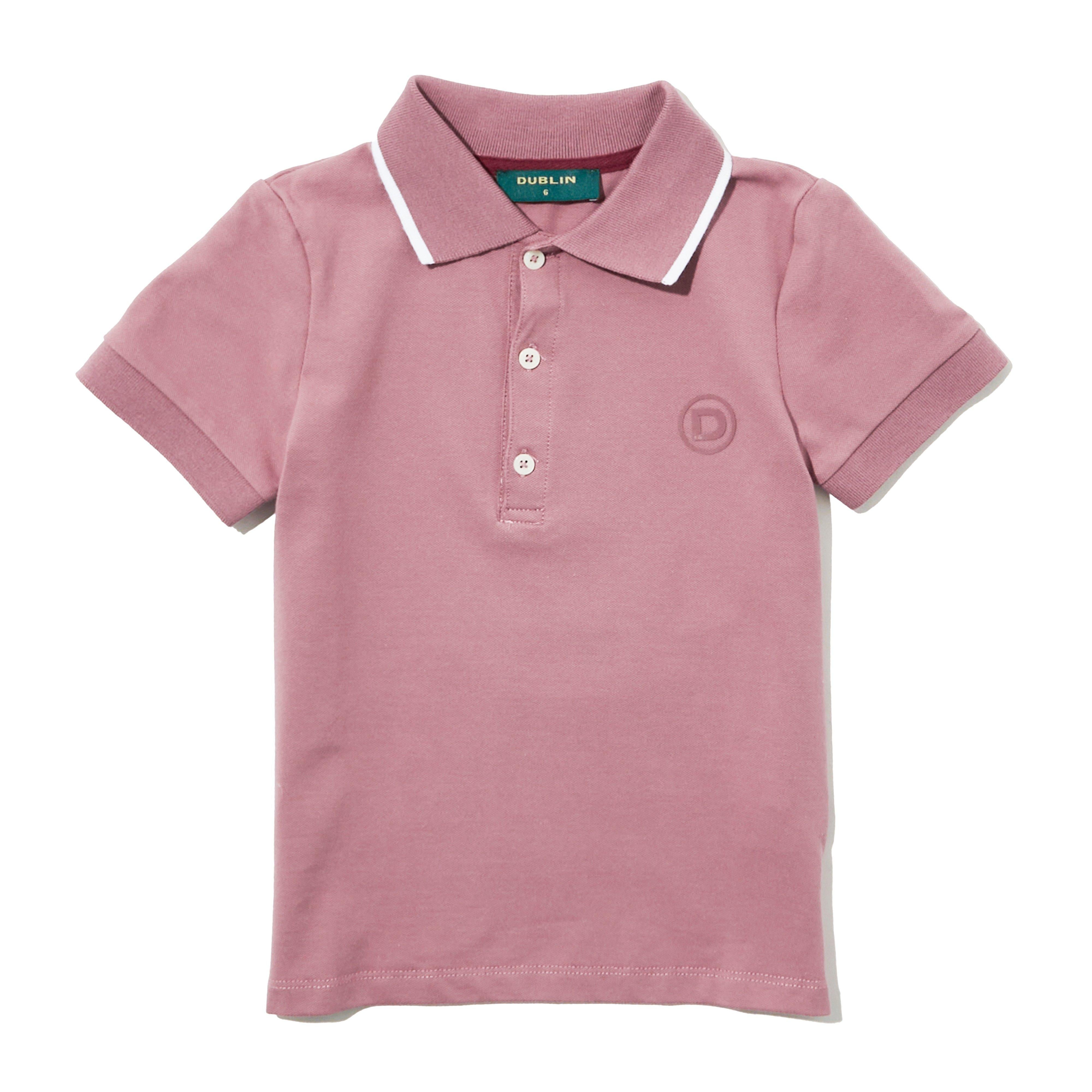 Kids’ Cotton Pique Short Sleeved Polo