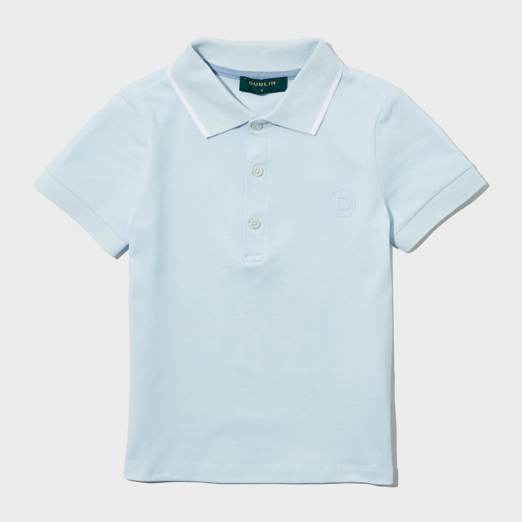 Kids’ Cotton Pique Short Sleeved Polo