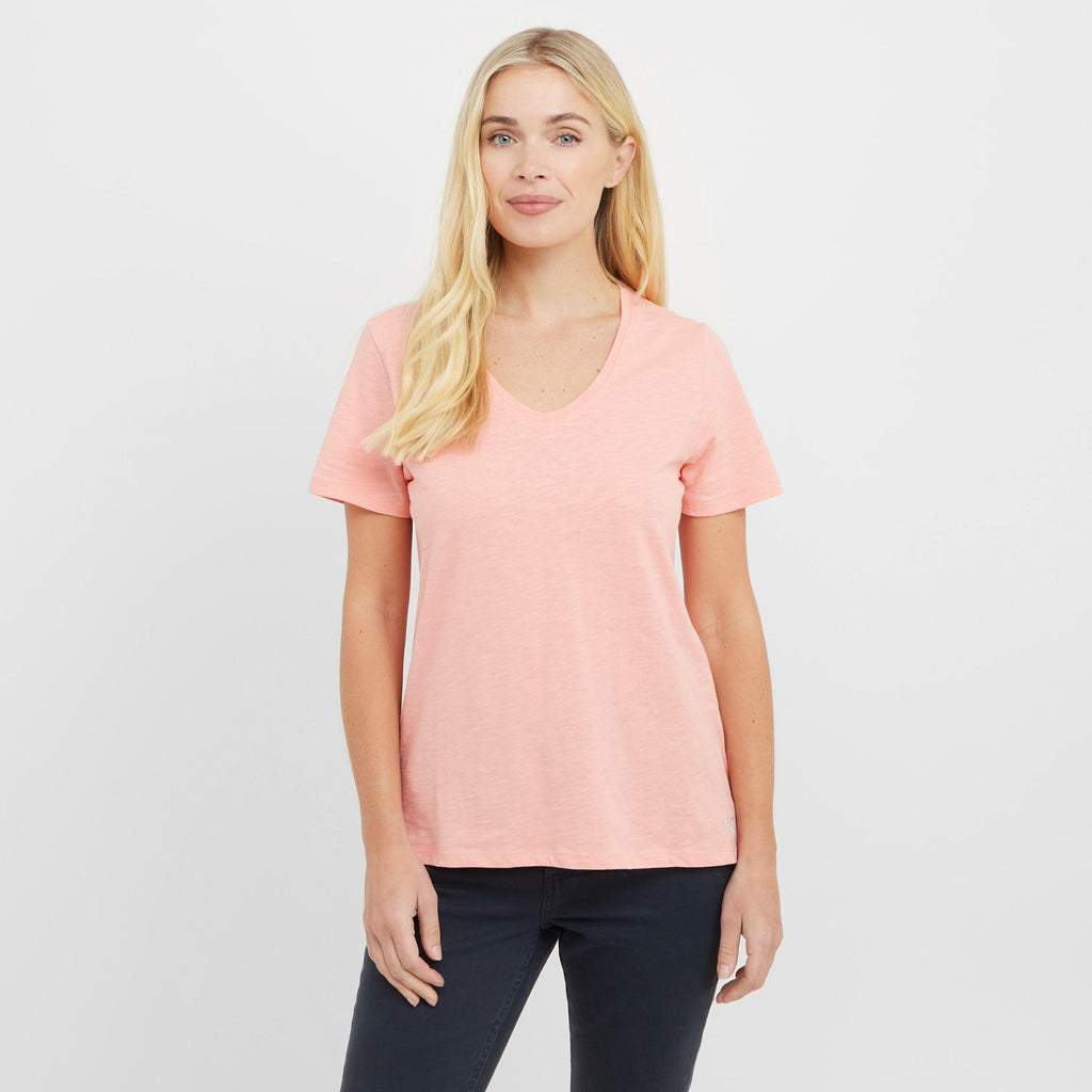 Women’s V Neck Slub T-Shirt