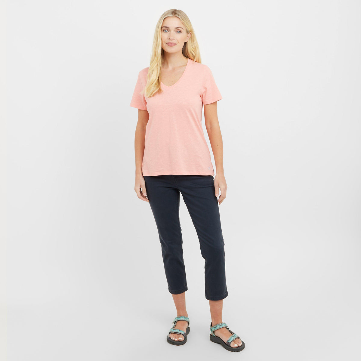 Women’s V Neck Slub T-Shirt