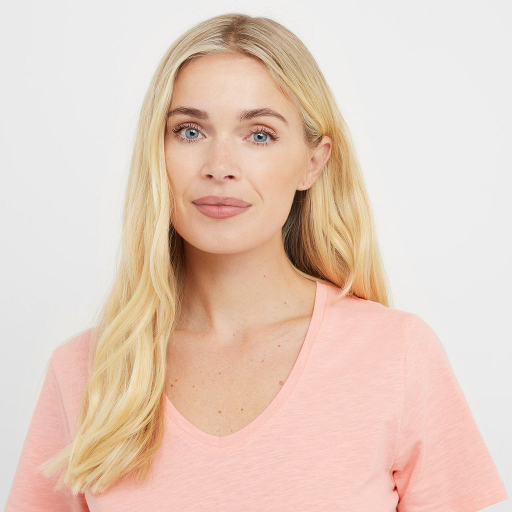 Women’s V Neck Slub T-Shirt